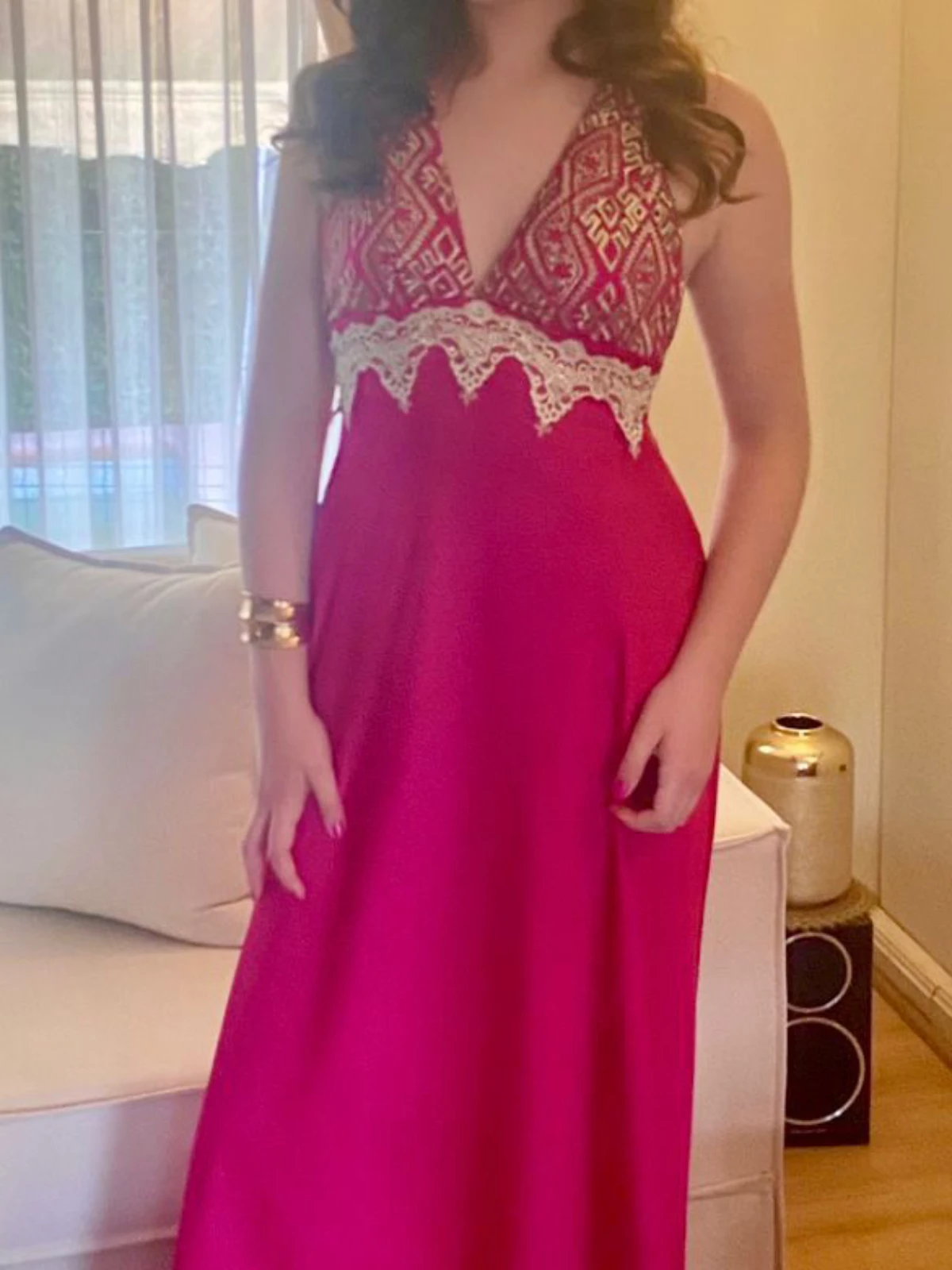 Vestido de fiesta detalle