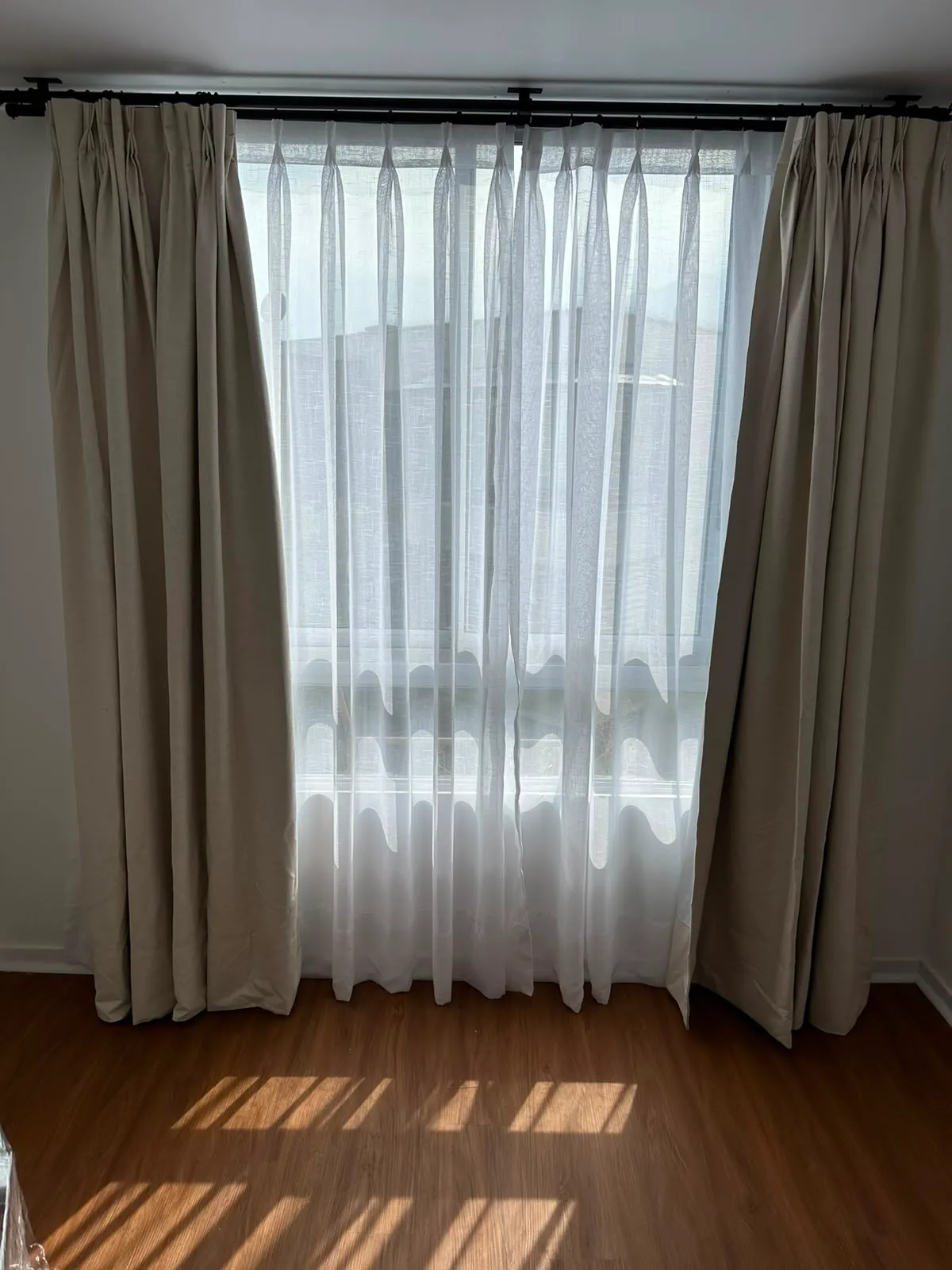 Cortinas blackout beige
