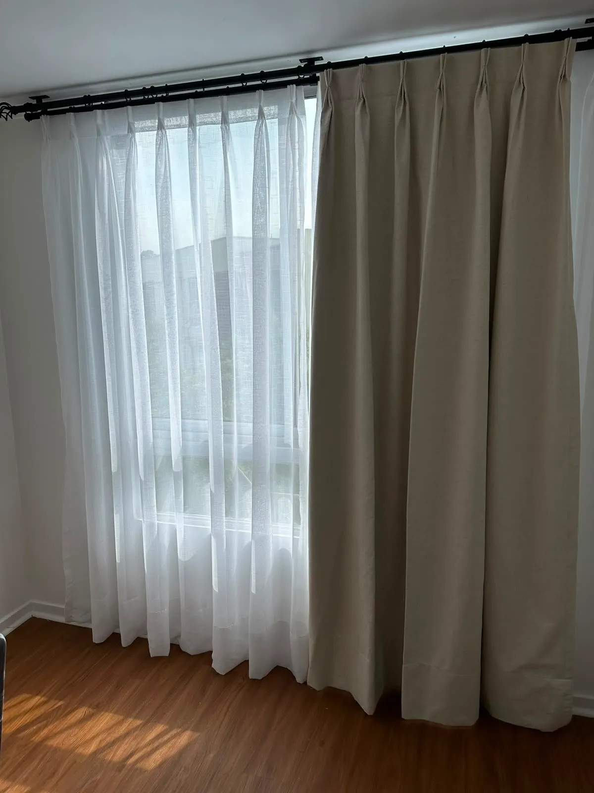Cortinas opacas blackout de lino