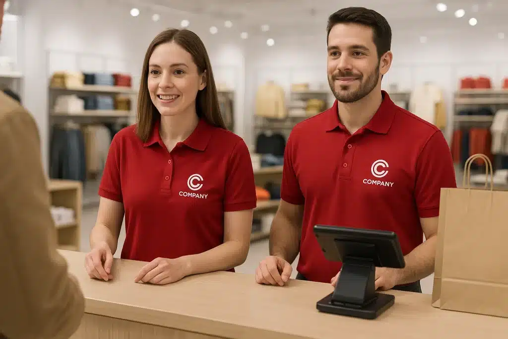 poleras de piqué con logo